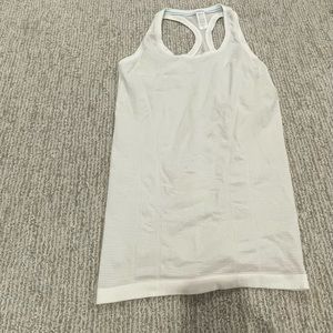 white lululemon kids tank top